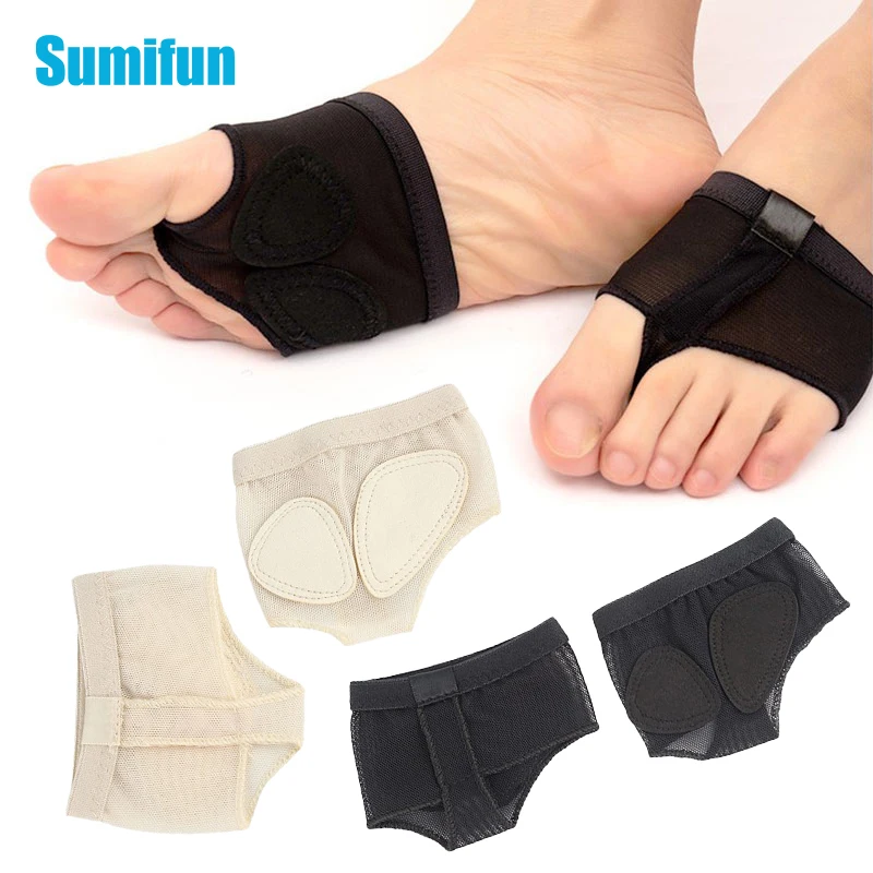 2pcs Belly Ballet Dance Forefoot Pad Shoes Cushion Protector Dance Socks Fore Foot Pads Protector Thongs Brace Support Pedicura