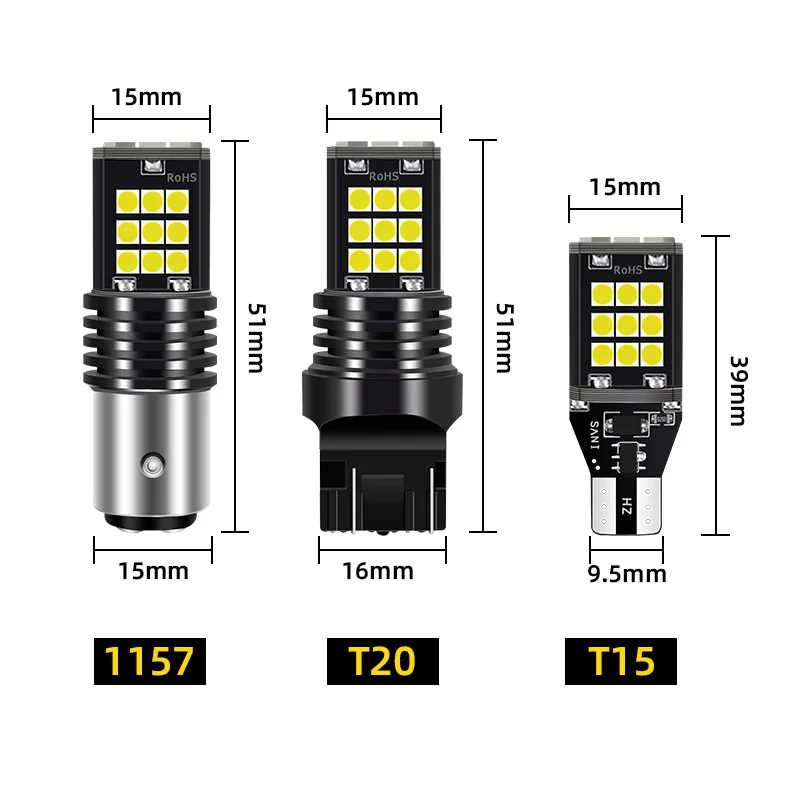 1pcs Py21w Ba15s P21w Led 1156 Bau15s Bulb 3030SMD Canbus 1157 Led Bay15d P21/5w Car Turn Signal Lamp Brake Backup Light
