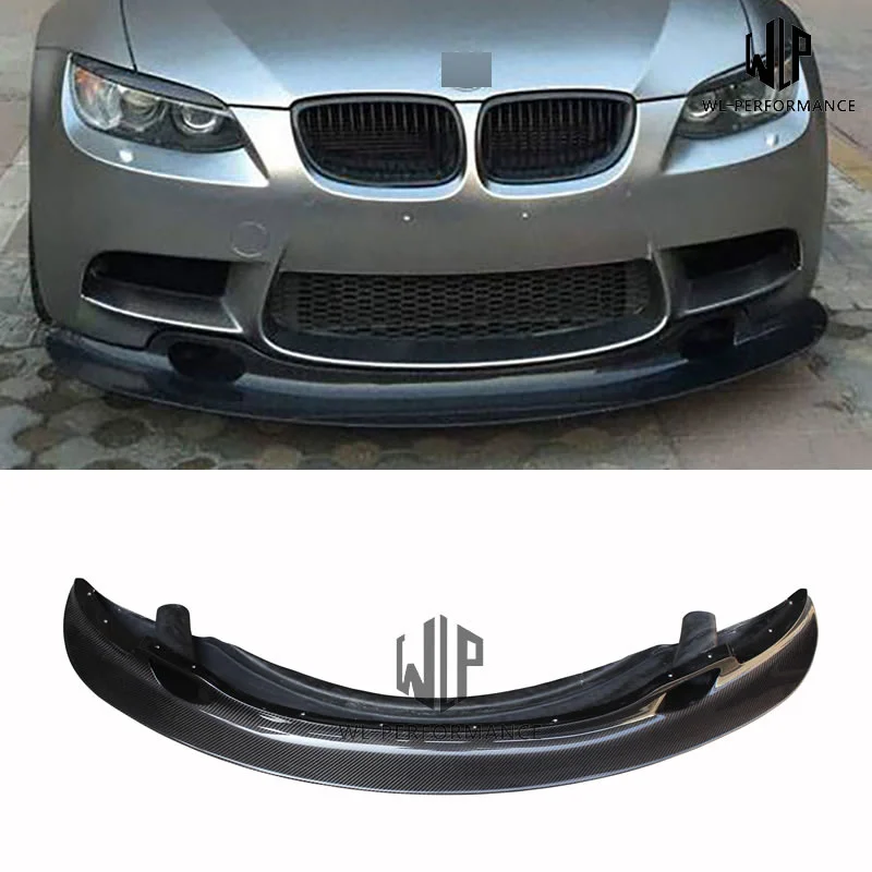 E92 M3 Gt4 Style Carbon Fiber Front Lip Bumper Splitter Diffuser Car Styling for Bmw 3 Series E92 M3 2005-2012