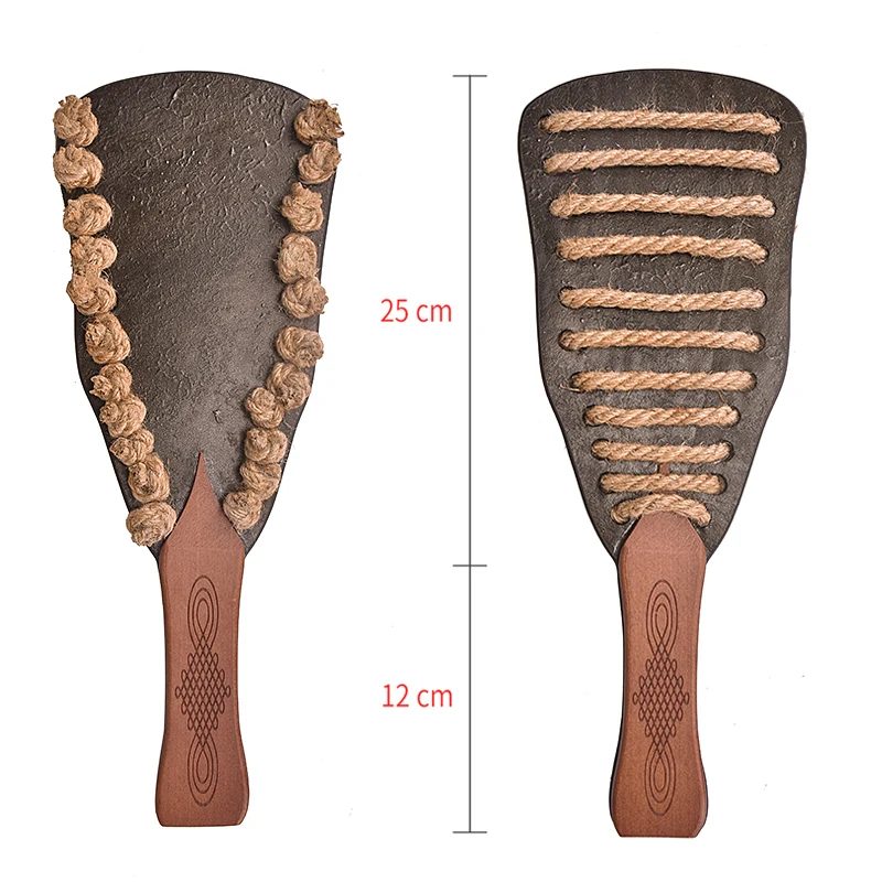 Genuine Leather Bdsm Spanking Paddle Hemp Rope Bondage Whip Bdsm Spanking Flogger Whips And Paddles Adult Sex Toys For Couples