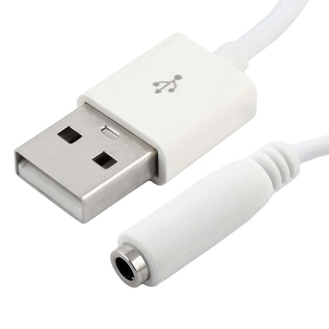 DC 3.5X1.35มม.USB 2.0ขั้วต่อชายสายไฟอะแดปเตอร์สีดำ