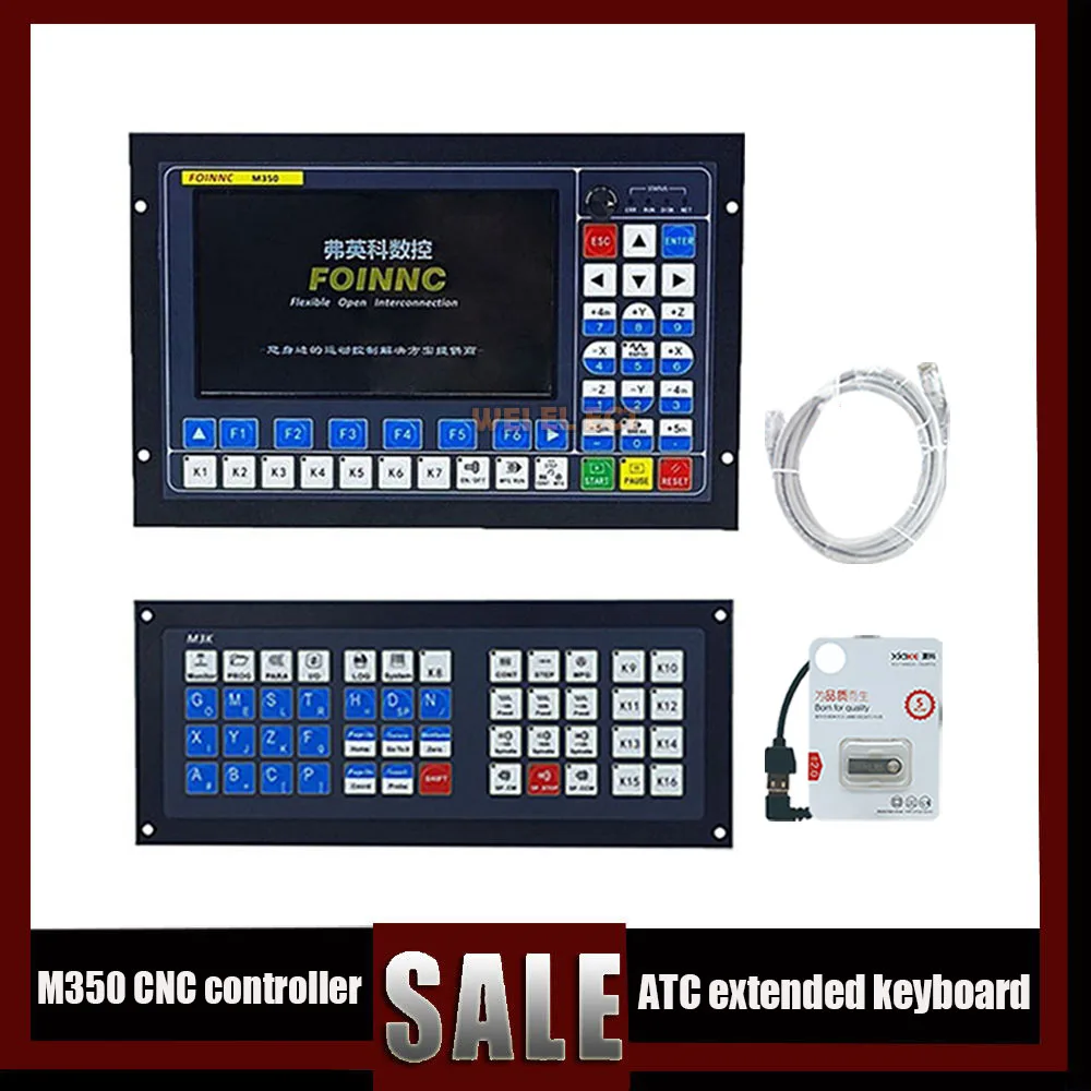 

M350 Upgrade 3/4/5 Axis Motion Control System Cnc Controller Kit Latest Atc Extended Keyboard M3k Due To Engraving Machine