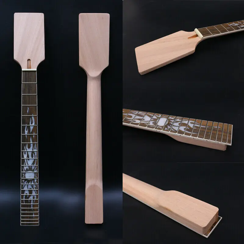 

Diy Electric Guitar Neck 22Fret 24.75Inch 628mm Mahogany+Rosewood Unfinished #D