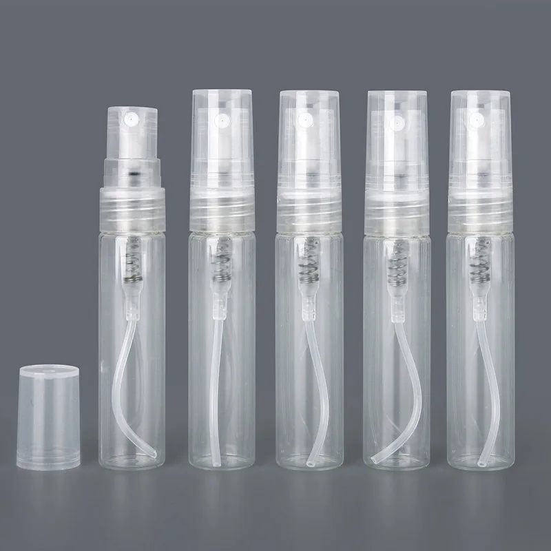 8pcs/pack 5ml Mini Perfume Bottle glass Spray Refillable Empty Bottles Cosmetic Containers Portable Perfume Atomizer