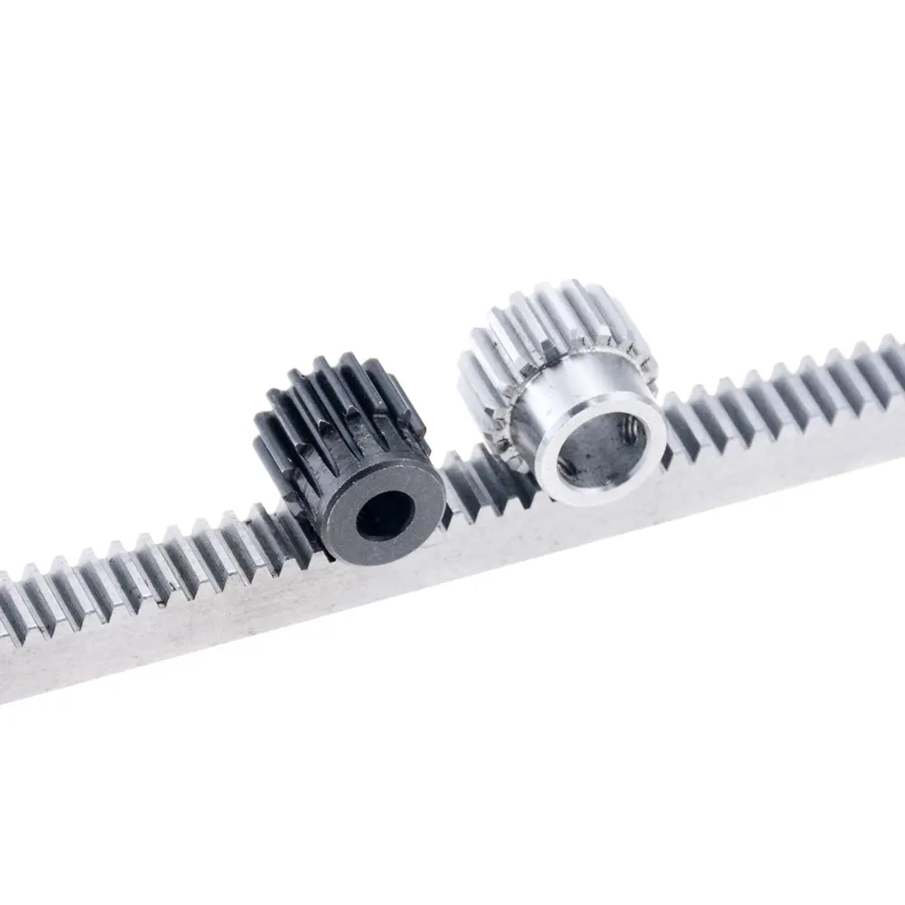 1Pc 1Mod 1 Modulus Tandheugel Staal 10*10*500Mm Tandheugel Precisie Cnc Rack (rechte Tanden) getande Rack Cnc Machine