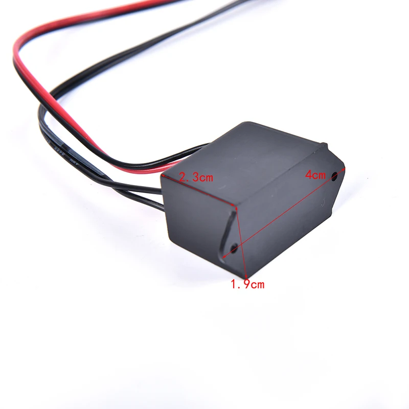 Baru 12V Neon EL Wire Power Driver Controller Cahaya Kabel Lampu Strip Inverter Adaptor