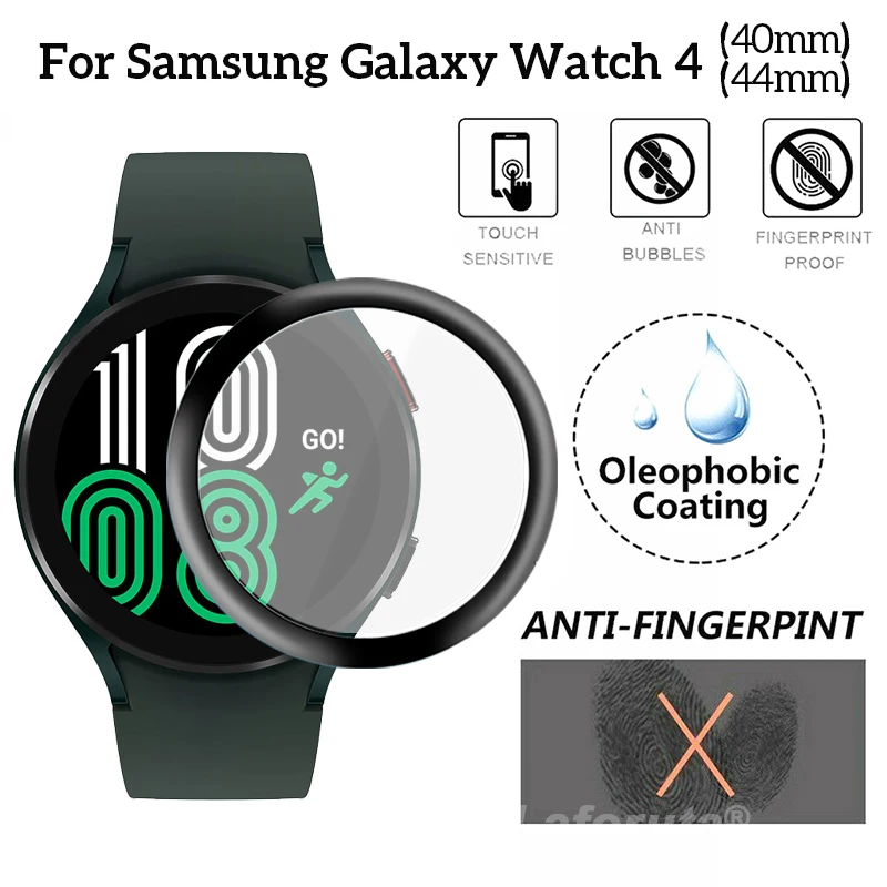 3D Curved Soft Full Cover Screen Protector Ultra-thin HD Clear For Samsung Galaxy Watch 4 5 40mm 44mm Active 2 SM-R500 Not Glass