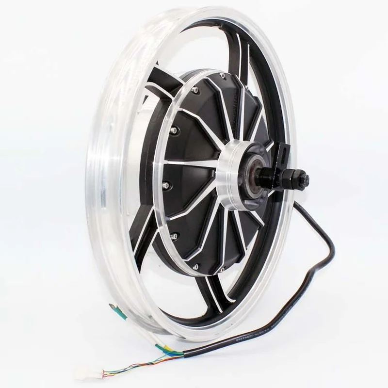 17 Inch 3000W 72V Fast Speed Powerful Electric Brushless Dc Motor For Motorcycle