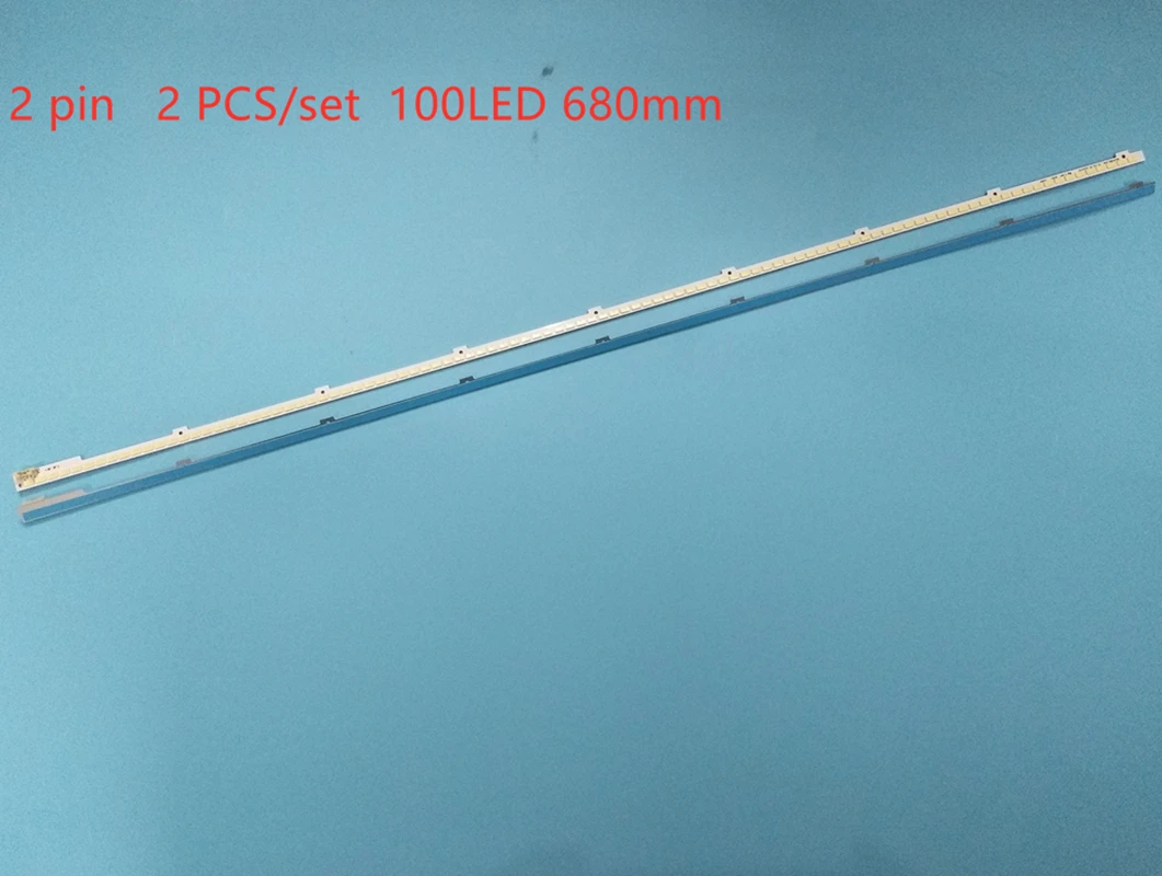 

New 2 PCS/let 100LED 68CM LED strip 2011SVS55 FHD-5K6K Right Left for UA55D6600WJ LTJ550HW01 LTJ550HW03-H BN64-01664A