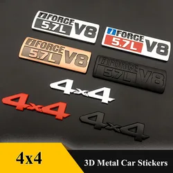 3D 4X4 iFORCE 5.7L V8 logo pegatinas de coche insignia automática emblema cromo pegatina de cola estilo de coche para Toyota Tundra SR5 previa SEQUOIA