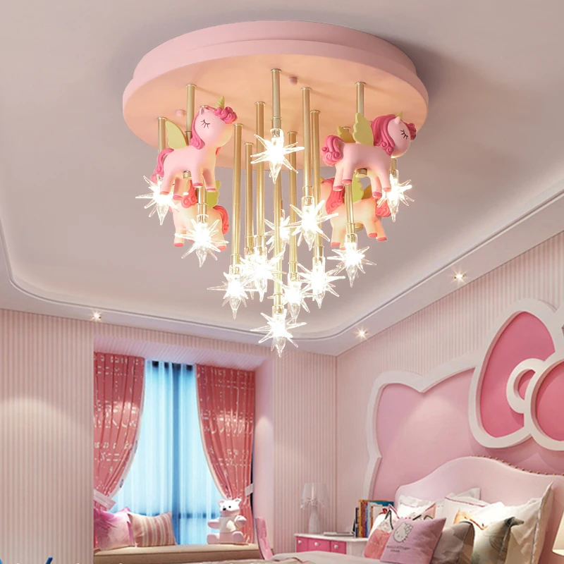 Girls Chandelier Kids Chandelier Led Cute Bedroom Light For Girls Room Boy Room Lighting Childrens Lamp Kid Lights Room