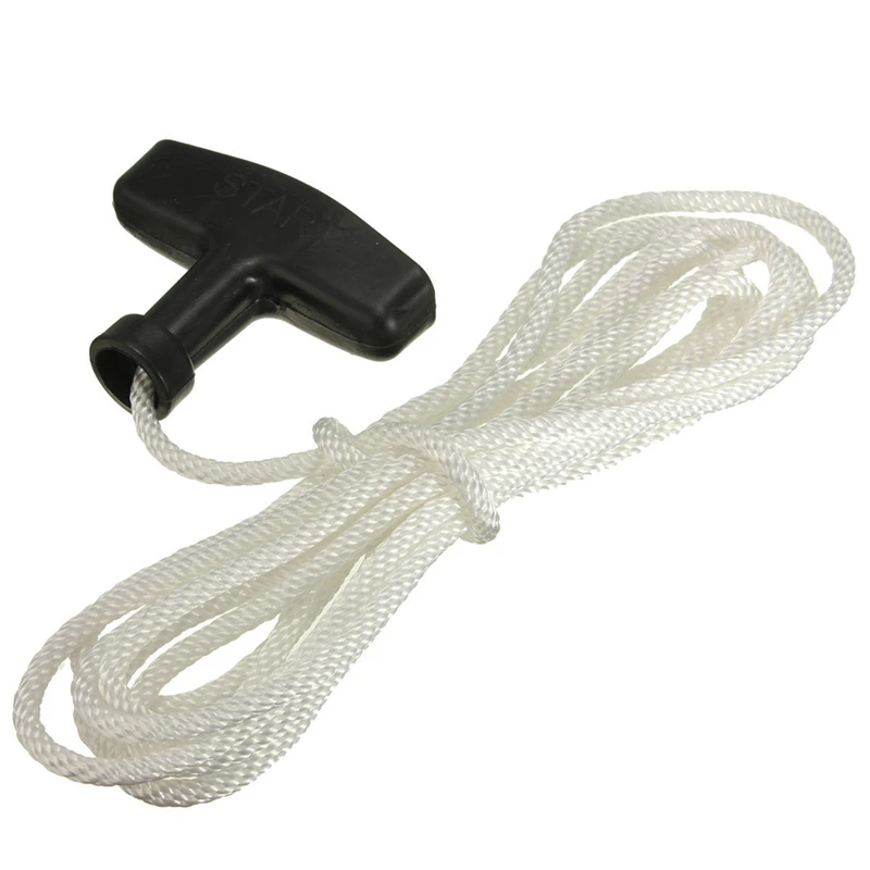 1.2m 3/4/5mm Universal Generator Starter Handle Without Cover Strong Pull Cord Line Polyester Rope String Garden Home