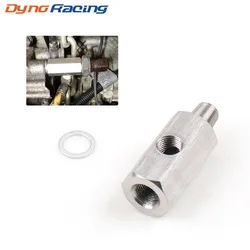 1/8'' BSPT Oil Pressure Sensor Tee to NPT Adapter Turbo Supply Feed Line Gauge BX101748