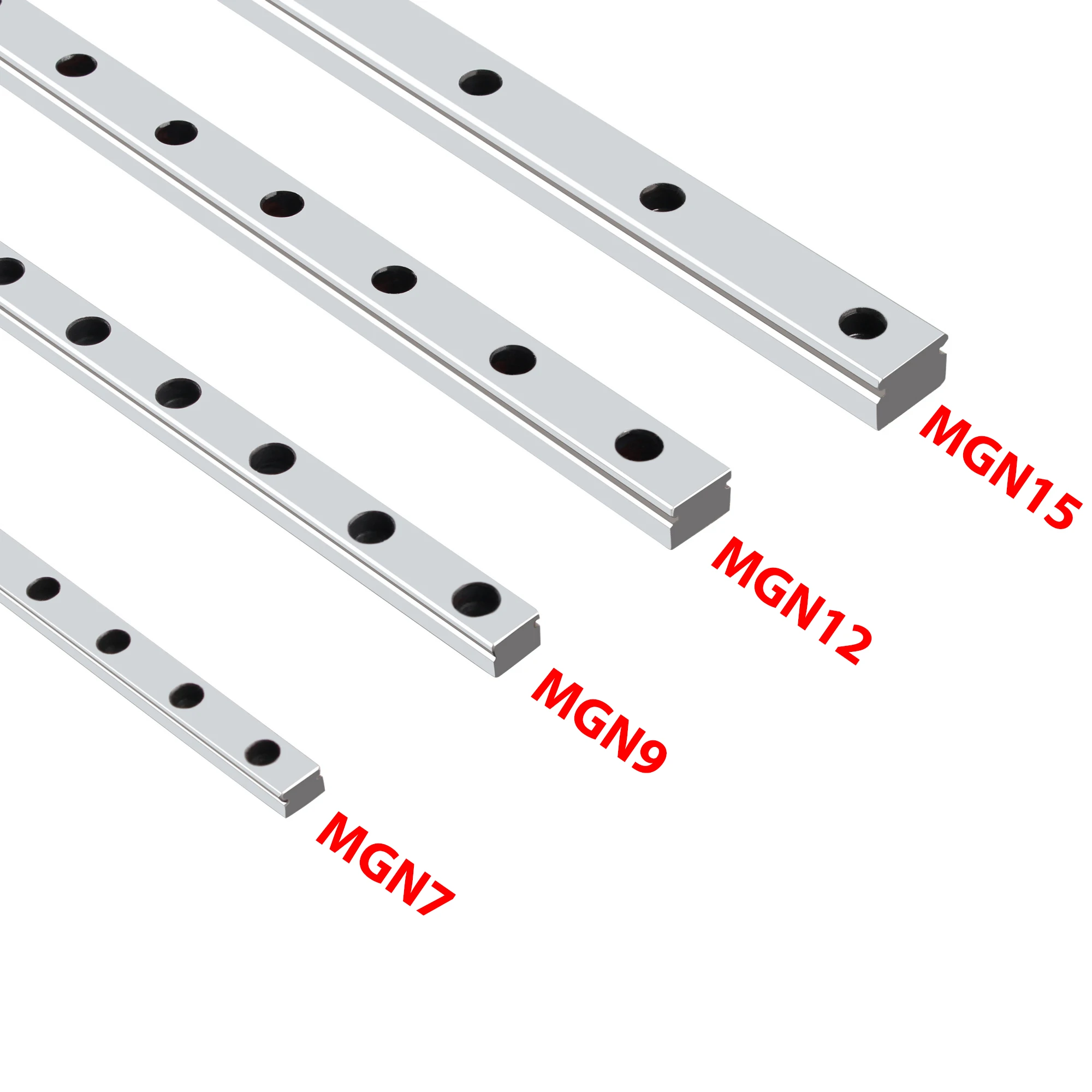 Slitta lineare in miniatura MGN12 MGN15 MGN9 2 pezzi guida lineare 2 pezzi MGN9H MGN12H MGN15H carrello per parti CNC 330mm 500 1000mm