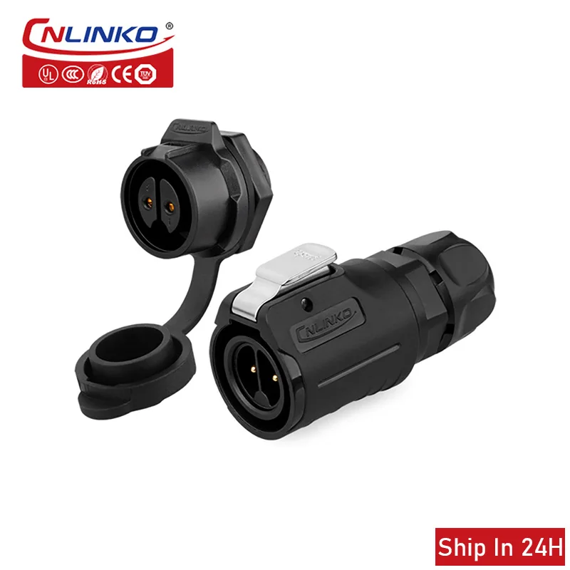 Cnlinko LP16 IP67 Waterproof 2 3 4pin Industrial Power Connector Plug Socket for Tractor Agriculture Equipment Free Shipping