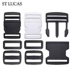 Plastic Black Buckle Loop For Shoolbag Backpack Strap Luggage Adjustable Buckles Belt Suitcase Accessories Handmade DIY