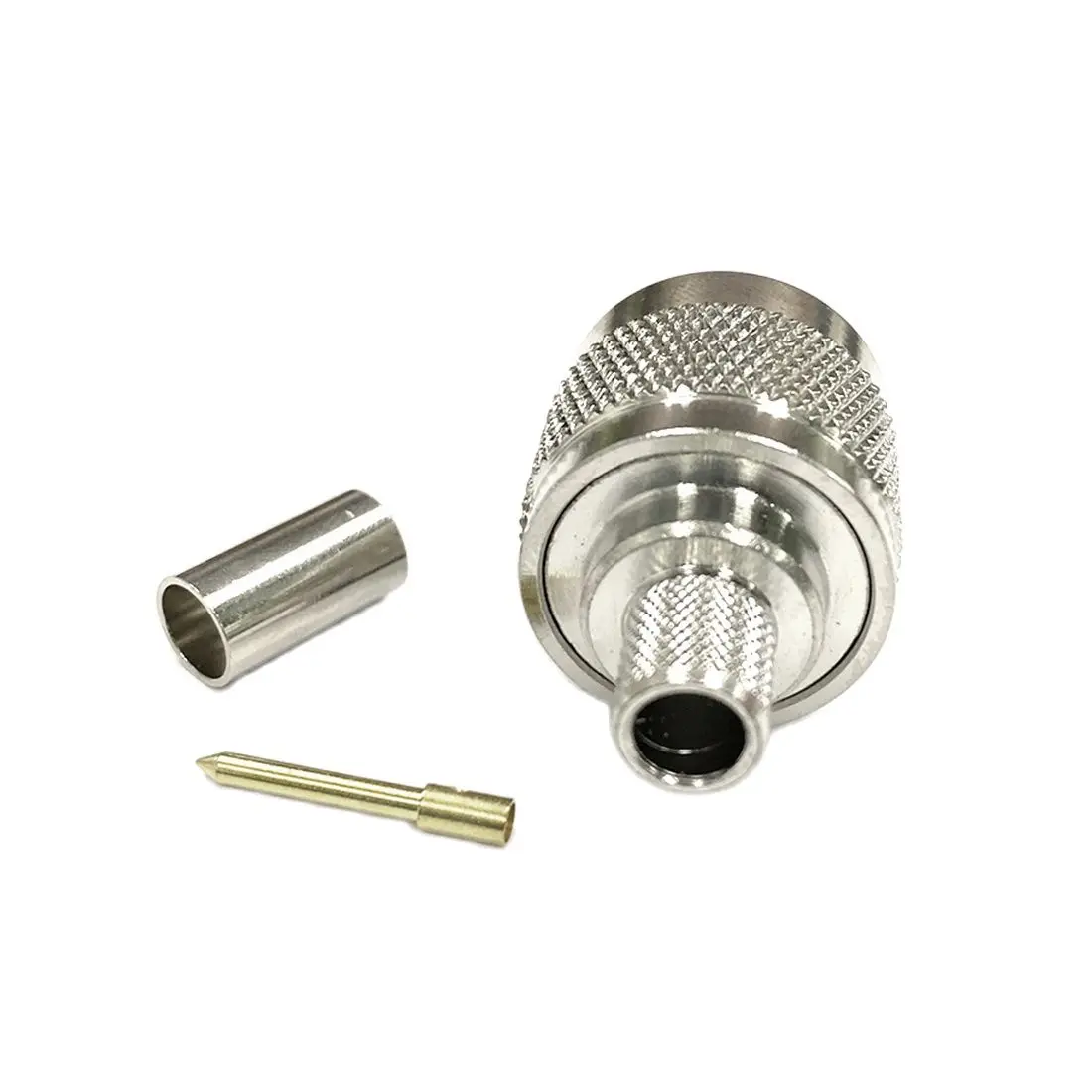 1pc N  Male Plug  RF Coax Convertor Connector Crimp LMR300 Straight Nickelplated New Wholesale