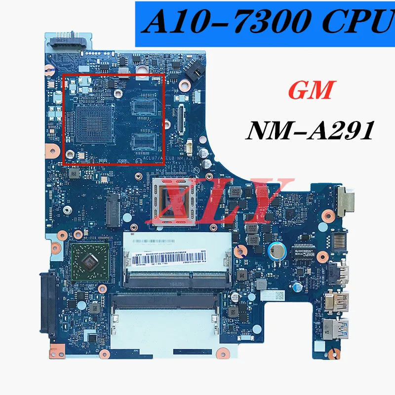 FOR  Lenovo IdeaPad Z50-75  G50-75M  Laptop motherboard NM-A291CPUA10-7300U integrated graphics motherboard 100% test