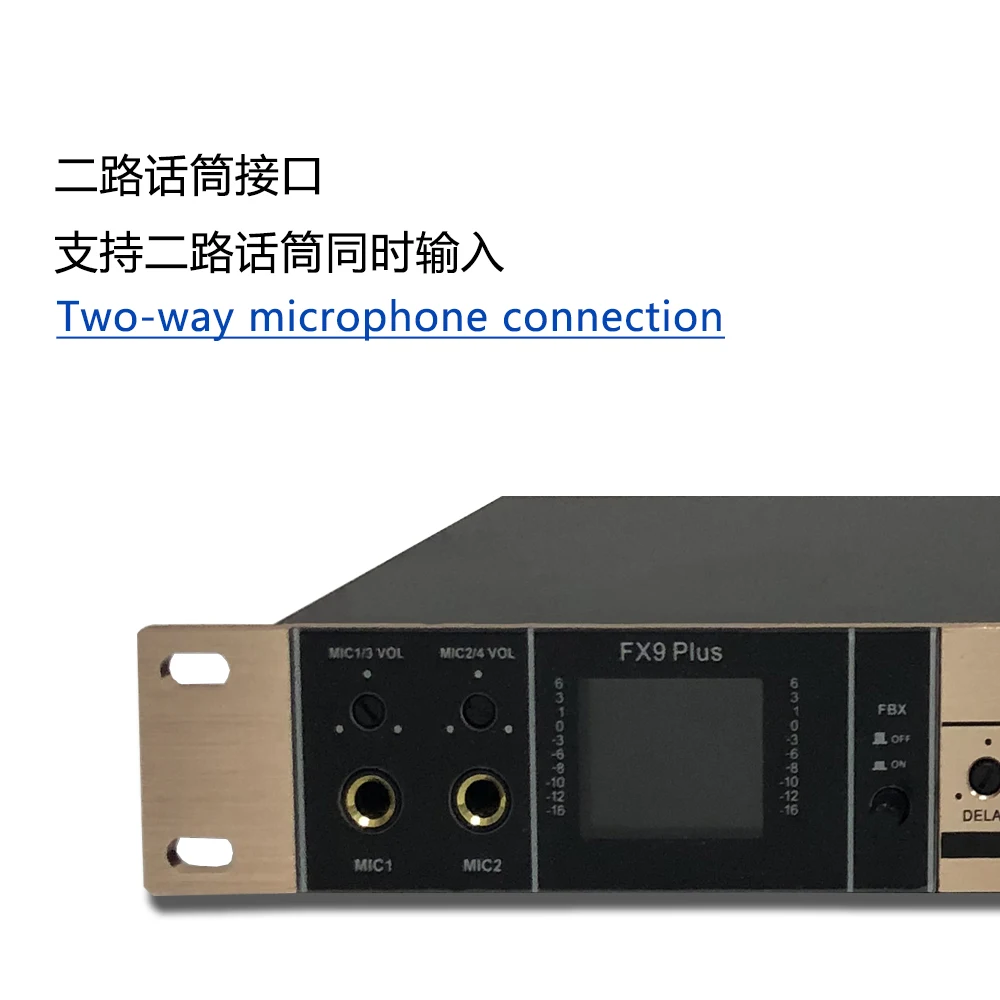 GAX-8FX Digital Preamp Effect KTV Sound Mixer professional Audio Processor