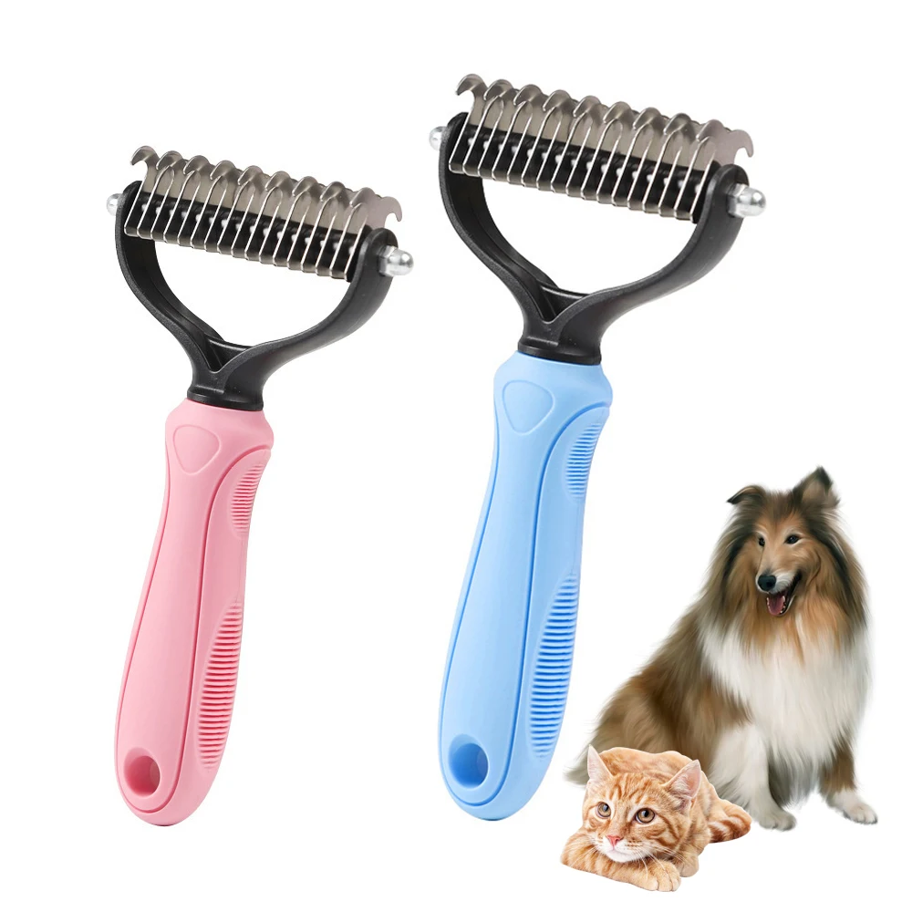 Pets Fur Knot Cutter Brush For Dog Grooming Comb Steel Hair Comb Dog  Shedding Brush Cat Comb Pet Hair Remov For Animal Supplies