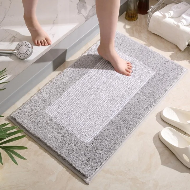 Bathroom Door Doormat Non-slip Soft Bathroom Carpet Home Decoration Thickened Bath Mat Home Floor Carpet Door Hallway Rug