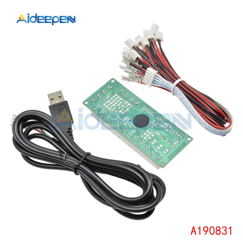 1 قطعة الصفر تأخير USB التشفير إلى PC المقود و زر ل مامي و محاربة عصا الضوابط وحدة مجلس DIY الممرات لعبة عدة أجزاء