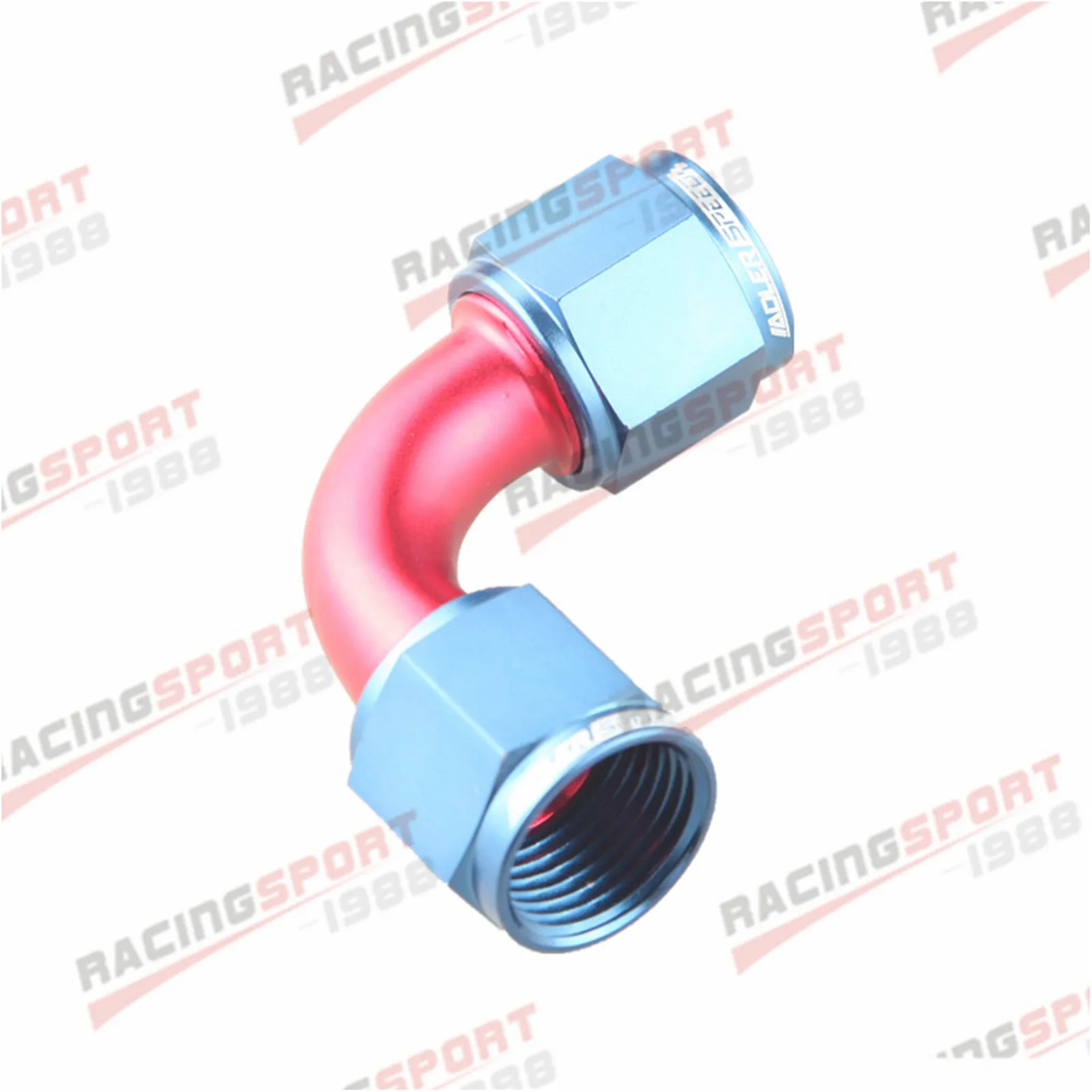 

AN10 10AN To 10AN -10AN 90 Degree Female To Female Fitting Adapter Red/Blue