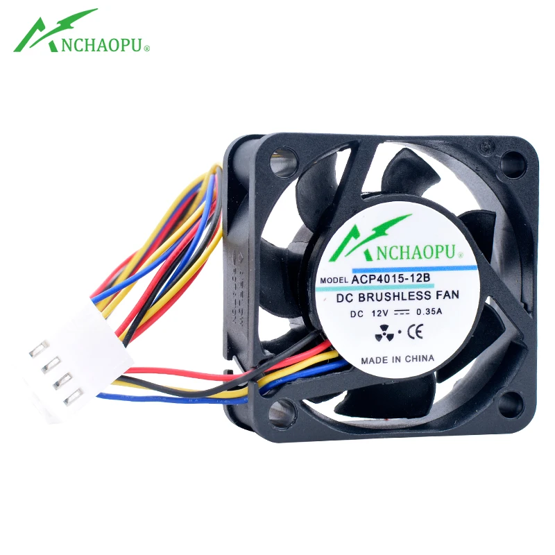 ACP4015-12B 4cm 40mm fan 40x40x15mm DC12V 0.35A 4pin 12000rpm pwm Cooling fan suitable for chassis CPU industrial computer