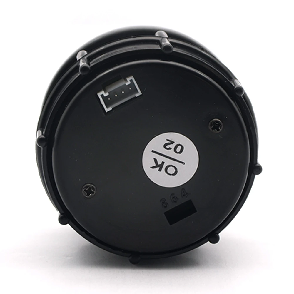 2 "52 mm watertemperatuurmeter Celsius / Fahrenheit temperatuur autometer rode LED zwarte behuizing