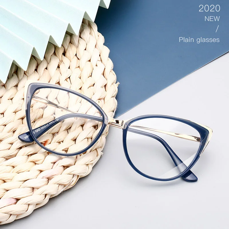 Store JET-Lunettes anti-lumière bleue pour femmes, verres filtrants, anti-fatigue, lunettes d'ordinateur de jeu, œil de chat, 2025, 2020