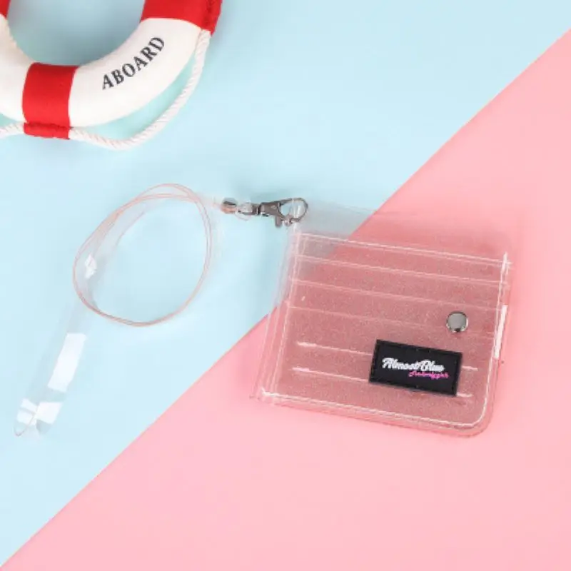 Transparent Women Purse PVC Clear Jelly Bag Mini Money Wallet Card Holder Clear wallet ladies purse wallet Jelly Card Holder