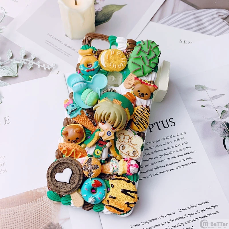 DIY case for Samsung S22 ultra cute Sakura phone cover Galaxy s22 plus 3D Handmade S21 FE cream candy food shell S22 Girl Gift