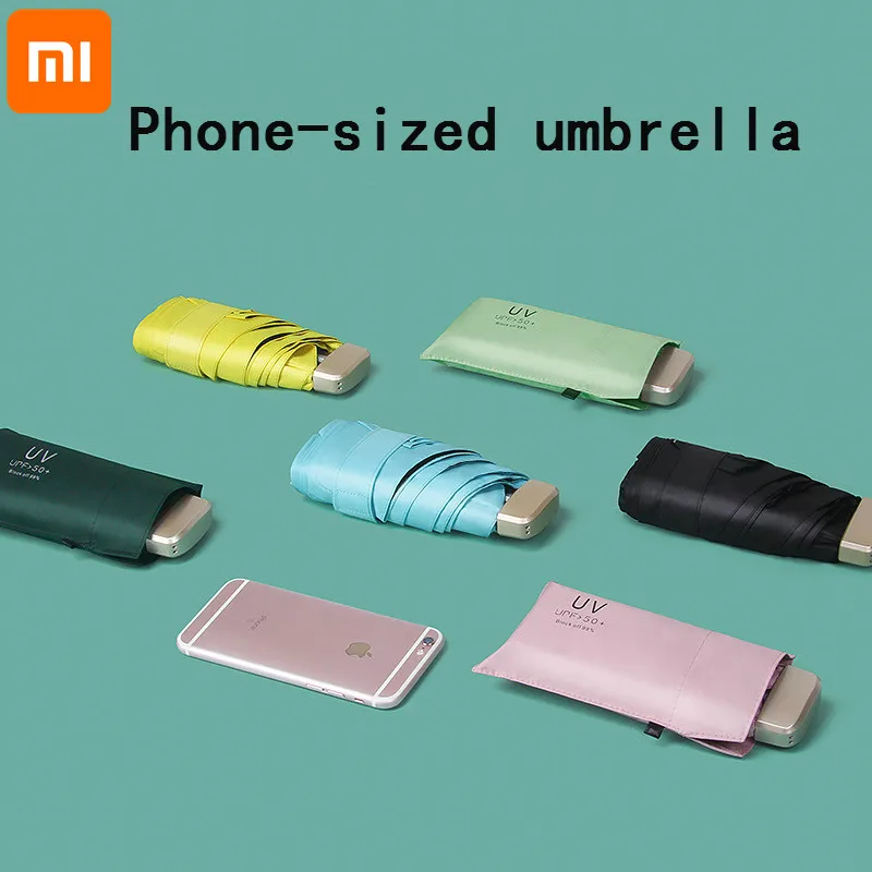 

Xiaomi Sun Umbrella Very Small Mini Umbrella Vinyl Umbrella Pocket Sun Protection And Ultraviolet Protection Parasol