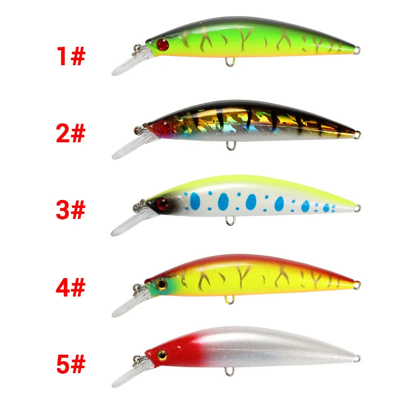 5 Color Submerged Minnow 10.5cm / 25g Luya Bait Perch Bass Lore Bionic Fake Fishing Tackle Fishing Lures  Fishing