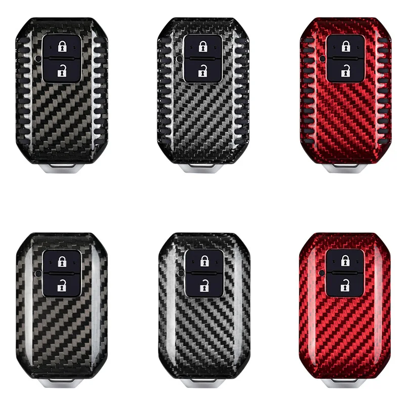 Real Carbon fiber Car Remote key Fob case key Cover for suzuki swift 2017 2019 2020 wagon R monopoly  keyless holder protection