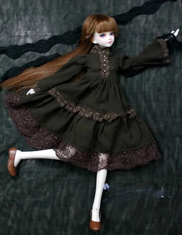 

1/6 1/4 1/3 scale BJD clothes accessories Lolita Nightdress vintage dress for BJD/SD YOSD MSD SD13 doll accessories C0418