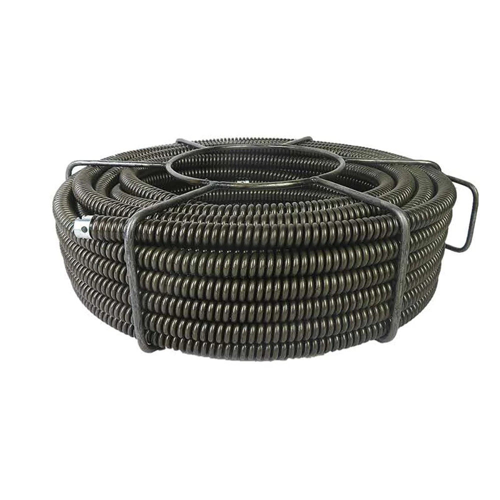 9M  Length Electric Drain Pipe Dredger Brush Extension Spring Cleaning Sewer Dredger Compression Spring With Connector