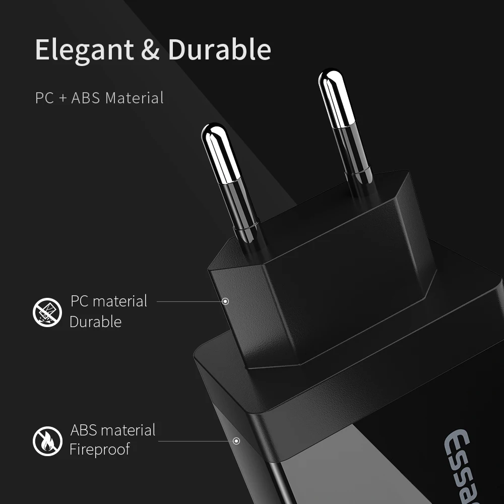 Essager USB Charger QC3.0 30W Quick Charge Wall Charger For iPhone 14 Xiaomi Samsung Fast Charger Mobile Phone Charger Adapter