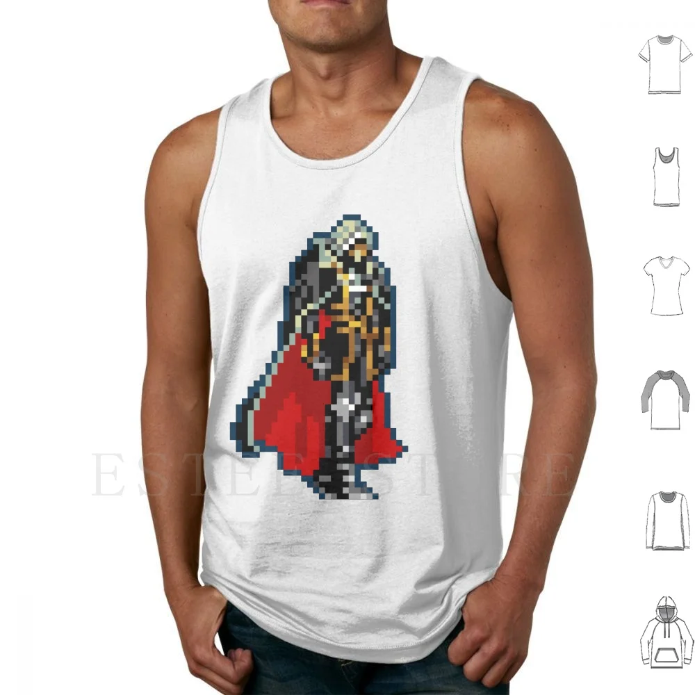 Alucard Black & Red Cape Classic 32-Bit Retro Tank Tops Vest Cotton Alucard Castlevania Sotn Symphony Of The Night Ps