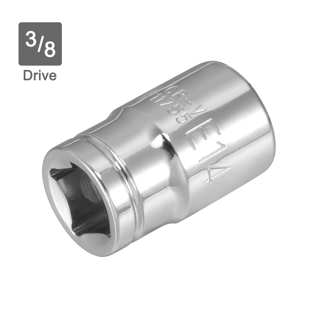 Uxcell 외부 Torx 얕은 소켓 Cr-V 스틸, 3/8 인치 드라이브 E14, 2 개