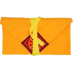 Auspicious Embroidery Hand-Written Sutra Book Bag Manzab Buddhist Tibetan Cloth Magic Storage Large