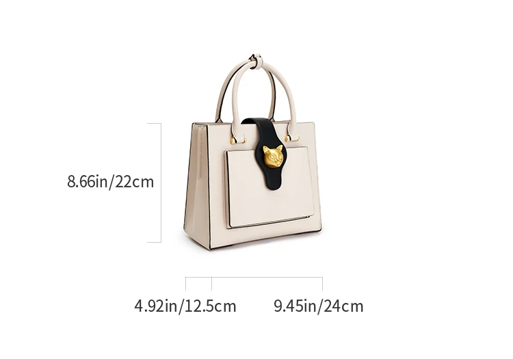 Bolsos de Mujer BAFELLI, NUEVO 2026, Moda de Celebridades, Bolso de Mano con Diseño de Gato, Bandolera, de Cuero, de Diseñador, Elegante y de Lujo