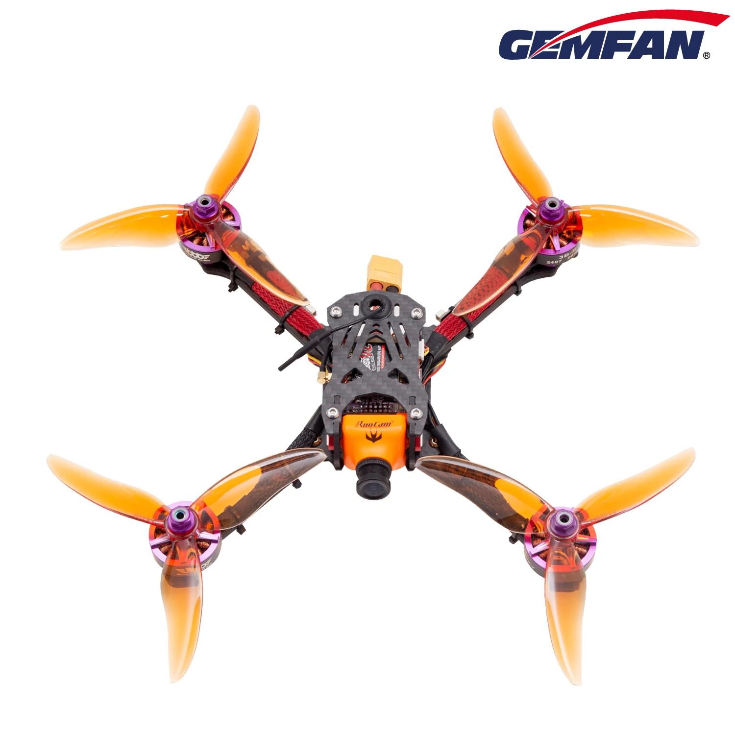 20 pezzi 10 coppie GEMFAN uragano 51499 5 pollici elica a 3 pale CW e CCW per 2205 2306 2207 motore Brushless RC FPV Racing Drone