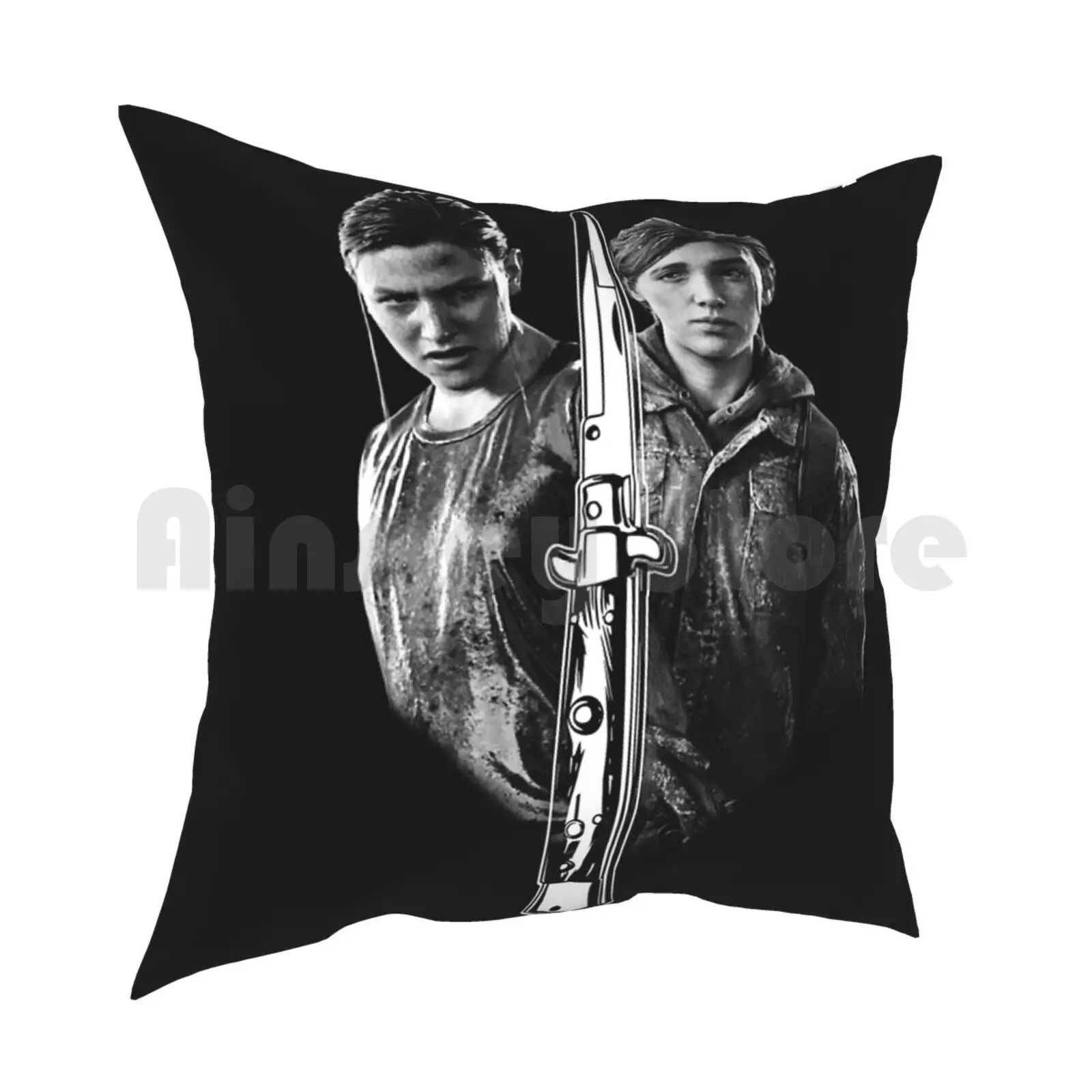 Abby And Ellie Pillow Case Printed Home Soft DIY Pillow cover The Last Of Us Video Game Fan Art Last Of Us The Last Of Us