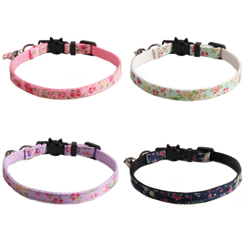 

Cute Bell Collar for Cats and Dogs, Neck Ring, Necklace, Leads, Animal Goods, Elastic, Adjustable, New, 1Pc