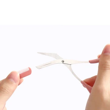Nuovo sopracciglio Trimmer forbice fai da te con pettine depilazione facciale toelettatura modellante rasoio accessori per il trucco cosmetico