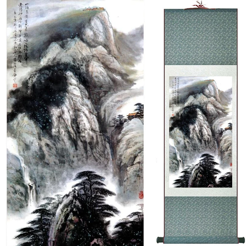 

landscape painting Home Office Decoration Chinese scroll painting Mountains and river painting 2019081222