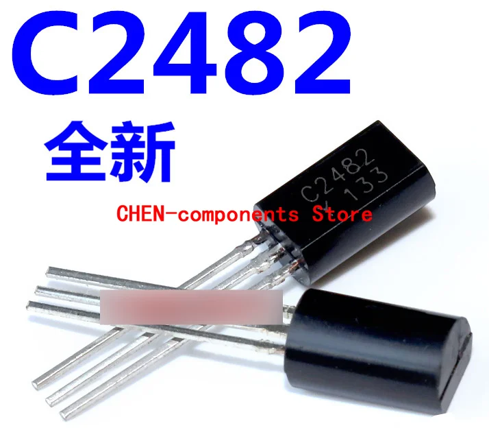 50pcs Brand new C2482 2SC2482-Y TO-92L straight Insert triode