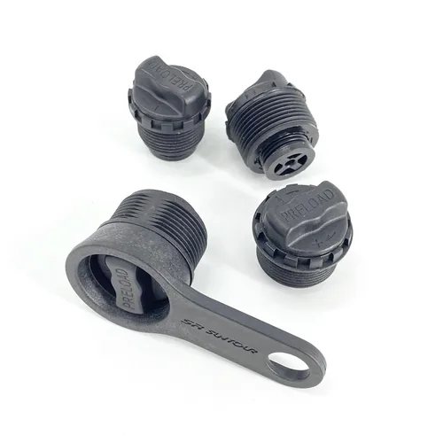 Imagen 2 del producto SR SUNTOUR XCR XCM XCT XCT-JR Horquilla delantera Precarga Dial Adjustr Perilla de ajuste de amortiguación 25,4 mm 28 mm 30 mm 32 mm Tubo de horquilla de soporte