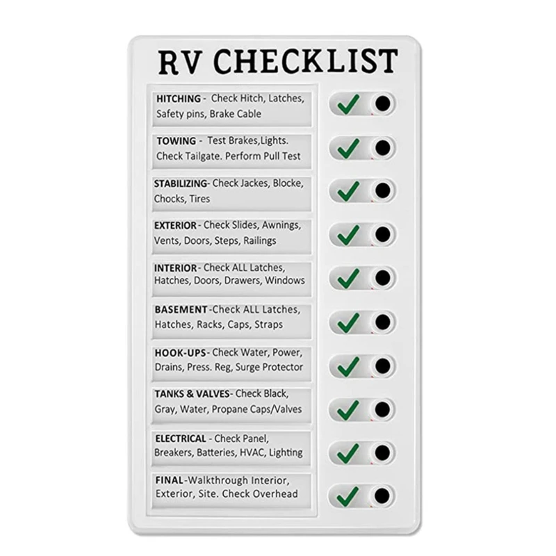 Multi-purpose Wall Hanging Checklist Memo Boards Adjustable My Chores Checklist Board for RV Home Wall School Classroom